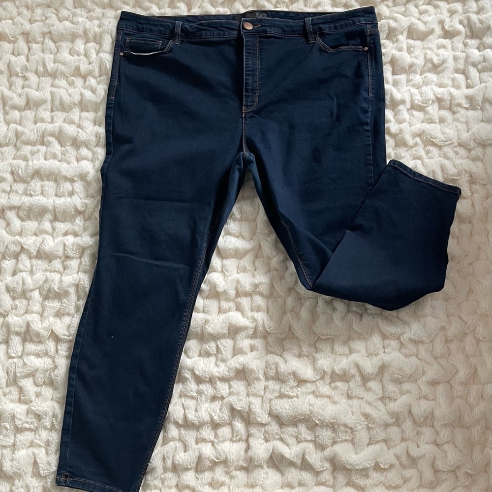 EWC Tinsel dark rinse skinny jeans w stretch sz 22